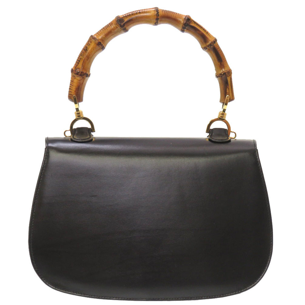 Gucci 000 Leather Black Handbag