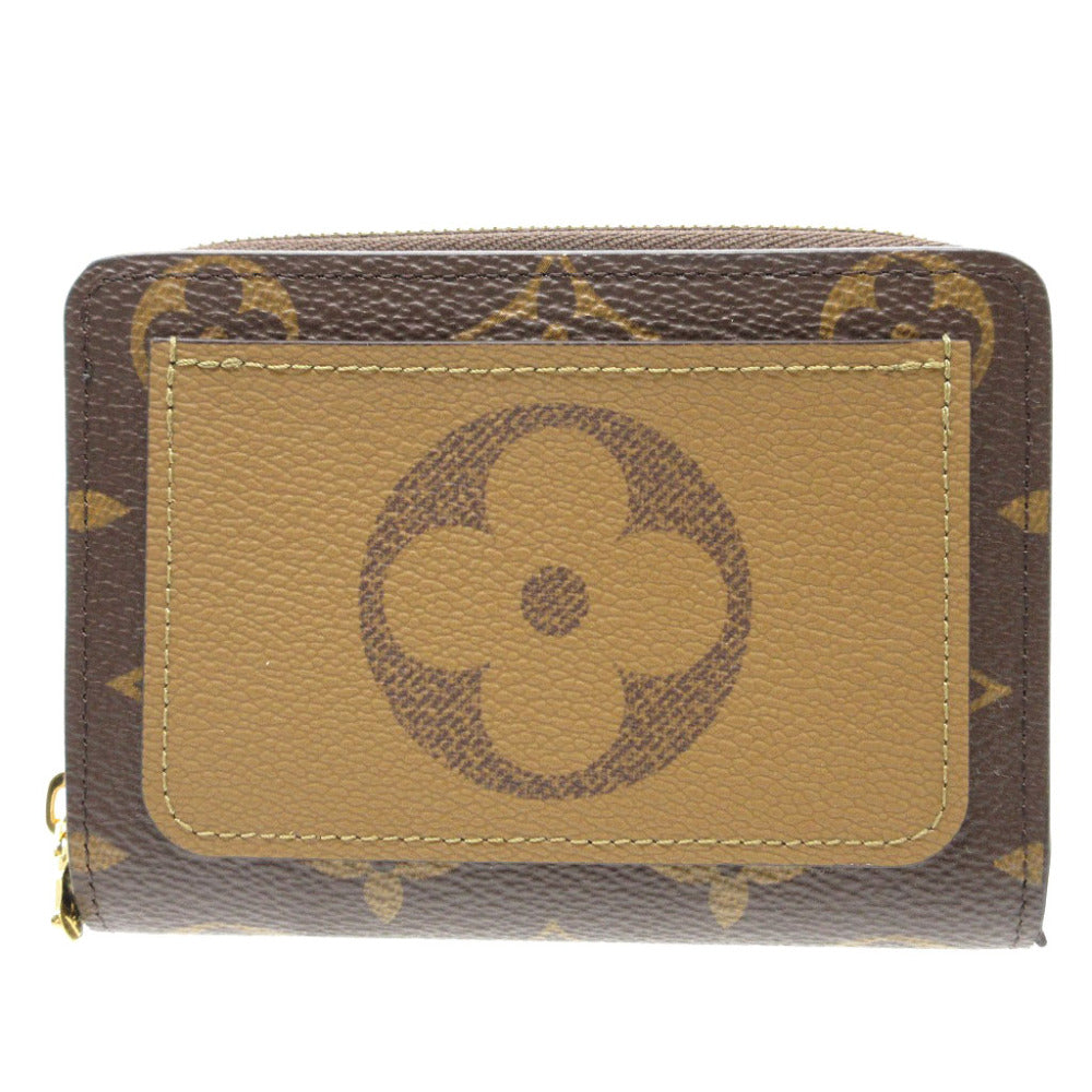 Louis Vuitton Bifold M81461 Compact reverse Portefeuille Monogram Canvas Brown Wallet Case