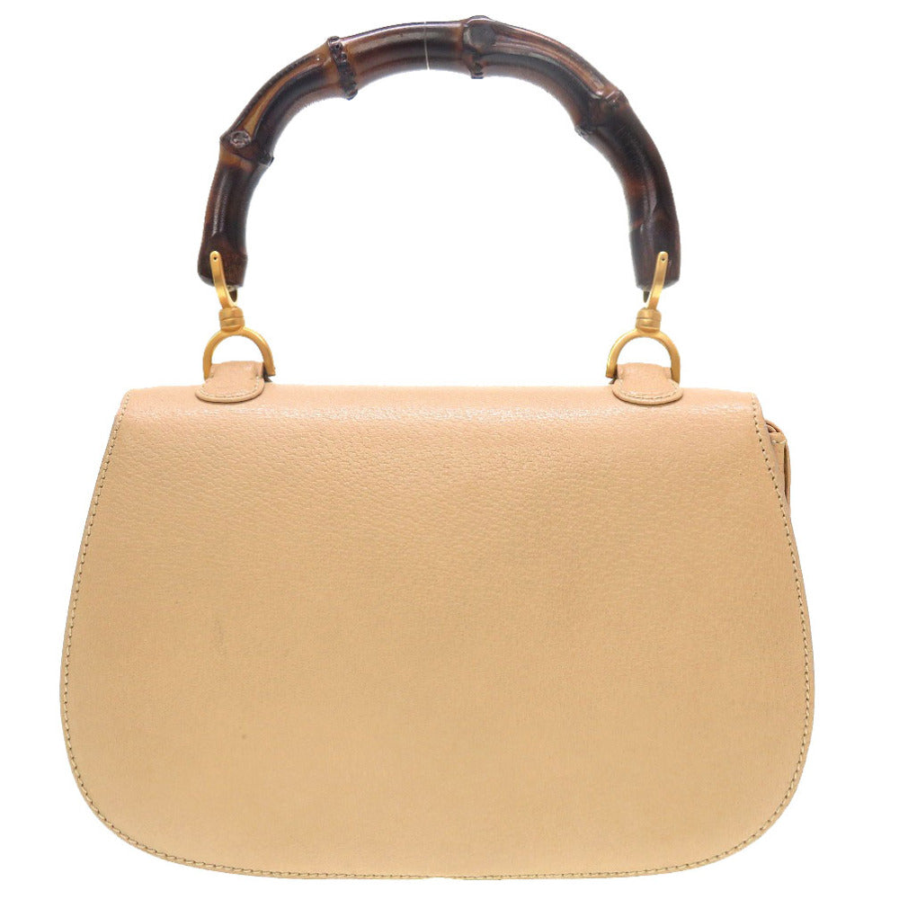 Gucci Bamboo 2WAY Beige Handbag