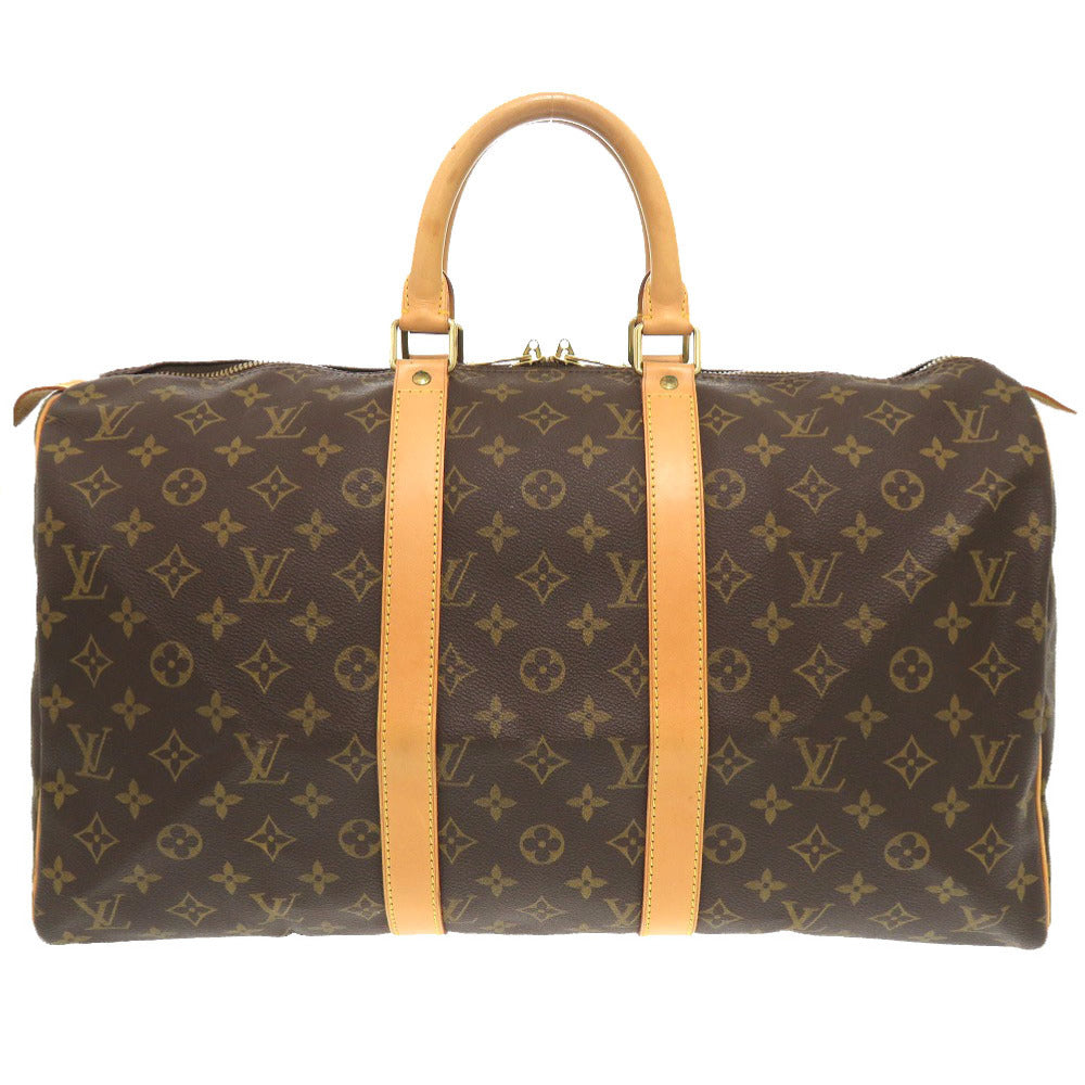 Louis Vuitton Boston Duffel M41428 Keepall 45 Monogram Canvas Brown Travel Bag