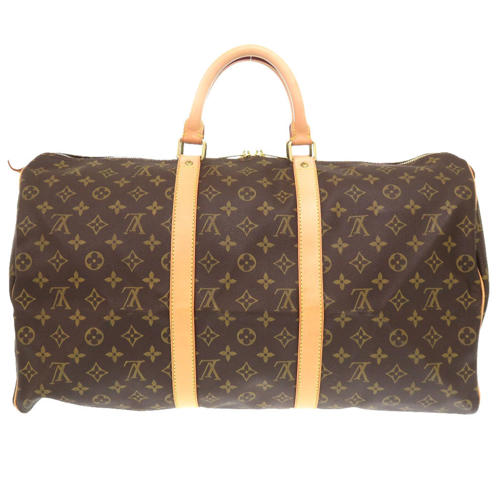 Louis Vuitton Boston Duffel M41426 Keepall 50 Monogram Canvas Brown Travel Bag 5K0210Iha6