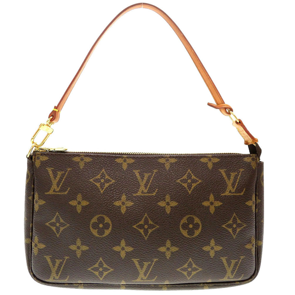 Louis Vuitton Pouch M51980 Pochette Accessories Monogram Canvas Brown Clutch Bag