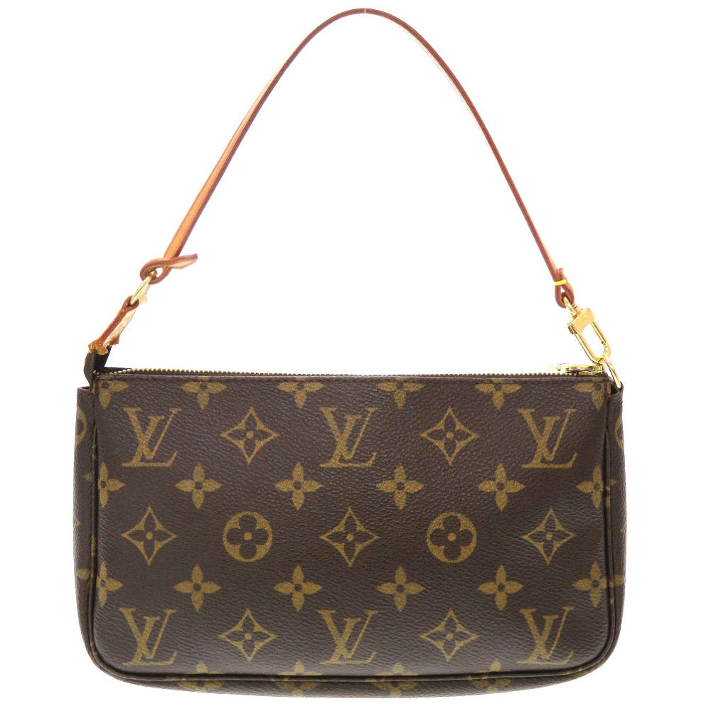 Louis Vuitton Pouch M51980 Pochette Accessories Monogram Canvas Brown Clutch Bag