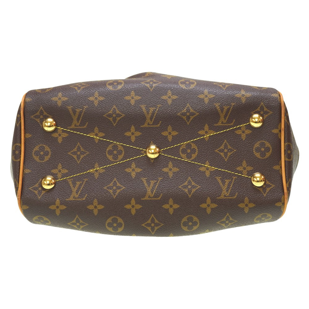 Louis Vuitton M40143 Tivoli PM Monogram Canvas Brown Handbag 5L0044Pl5