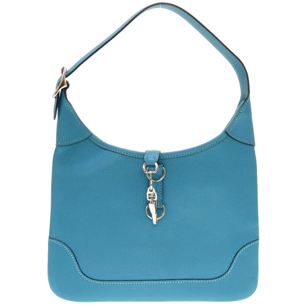 Hermes Shoulder Bag Shave Turquoise Trim