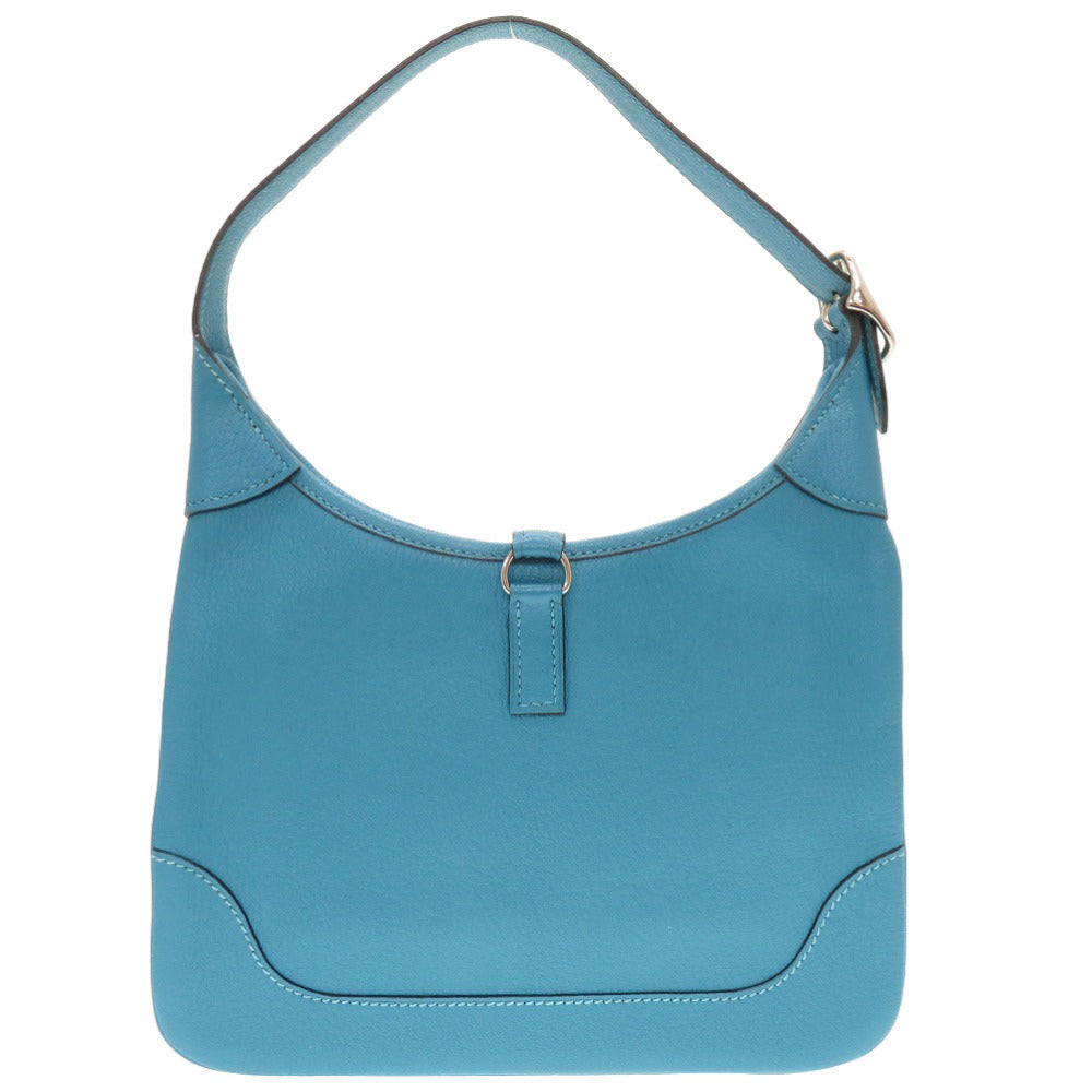 Hermes Shoulder Bag Shave Turquoise Trim