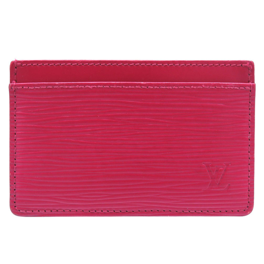 Louis Vuitton M60327 Epi Fuchsia Epi Porte Leather Wallet Case