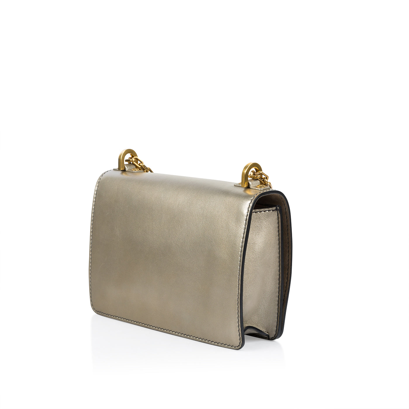 Dior Christian A Bag Flap Crossbody Bag Bag Gold Preloved