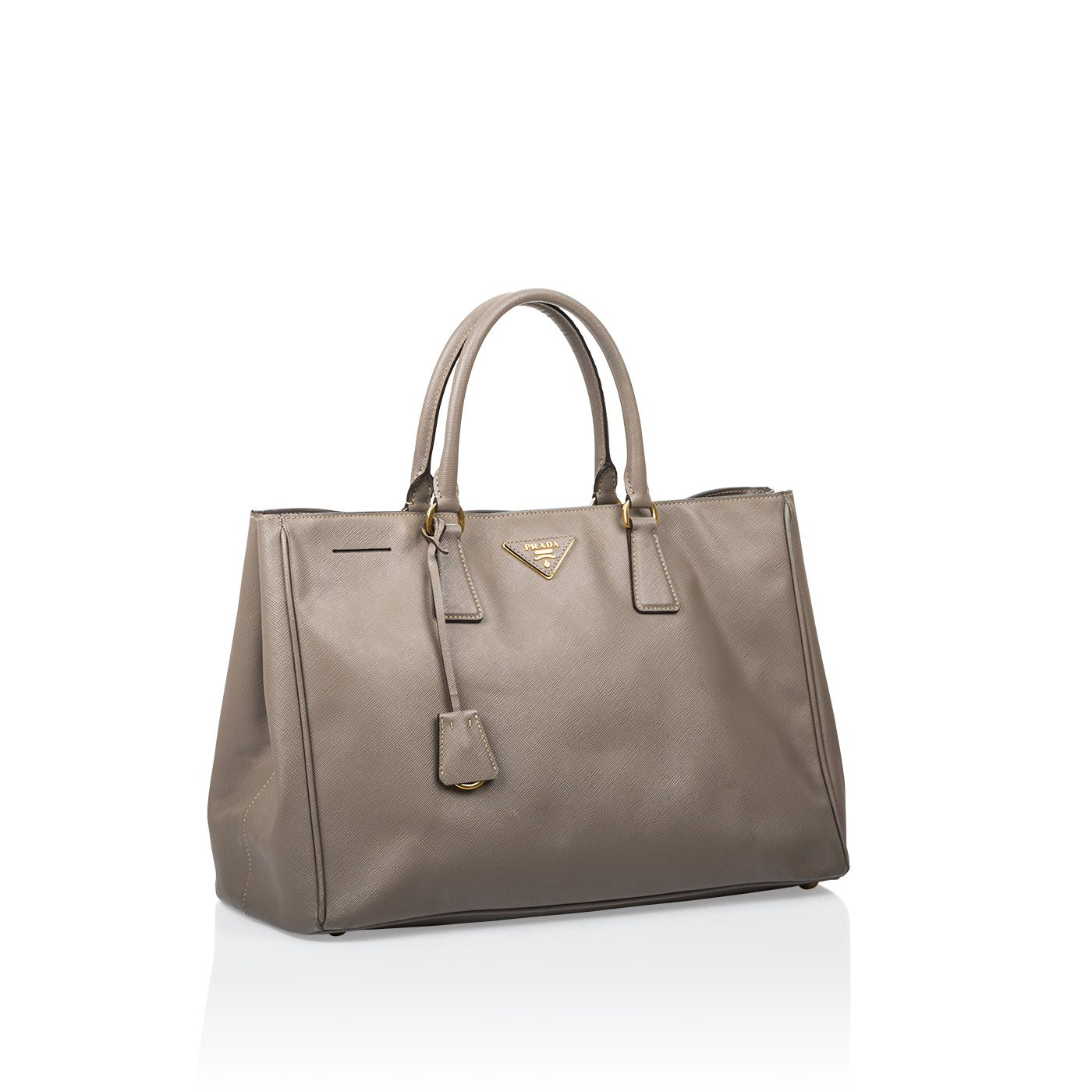 Prada Luxe Tote Saffiano Tote Bag Tote Grey Preloved