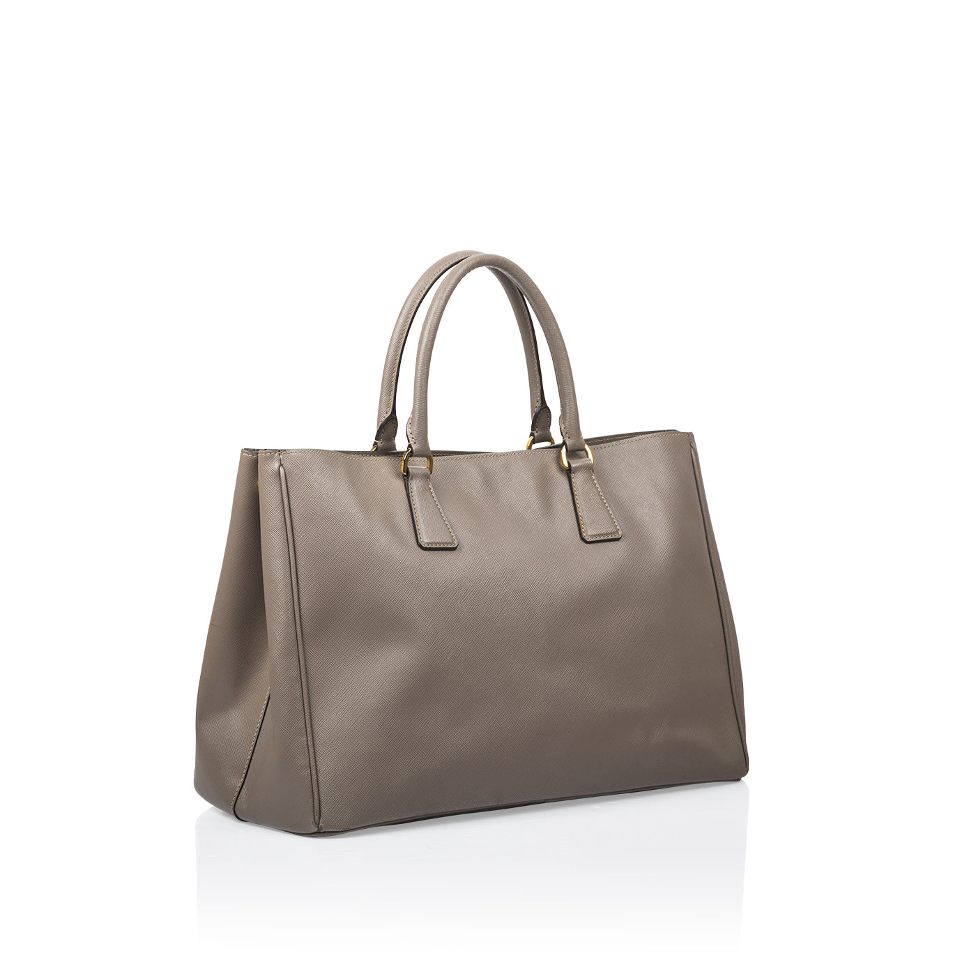 Prada Luxe Tote Saffiano Tote Bag Tote Grey Preloved