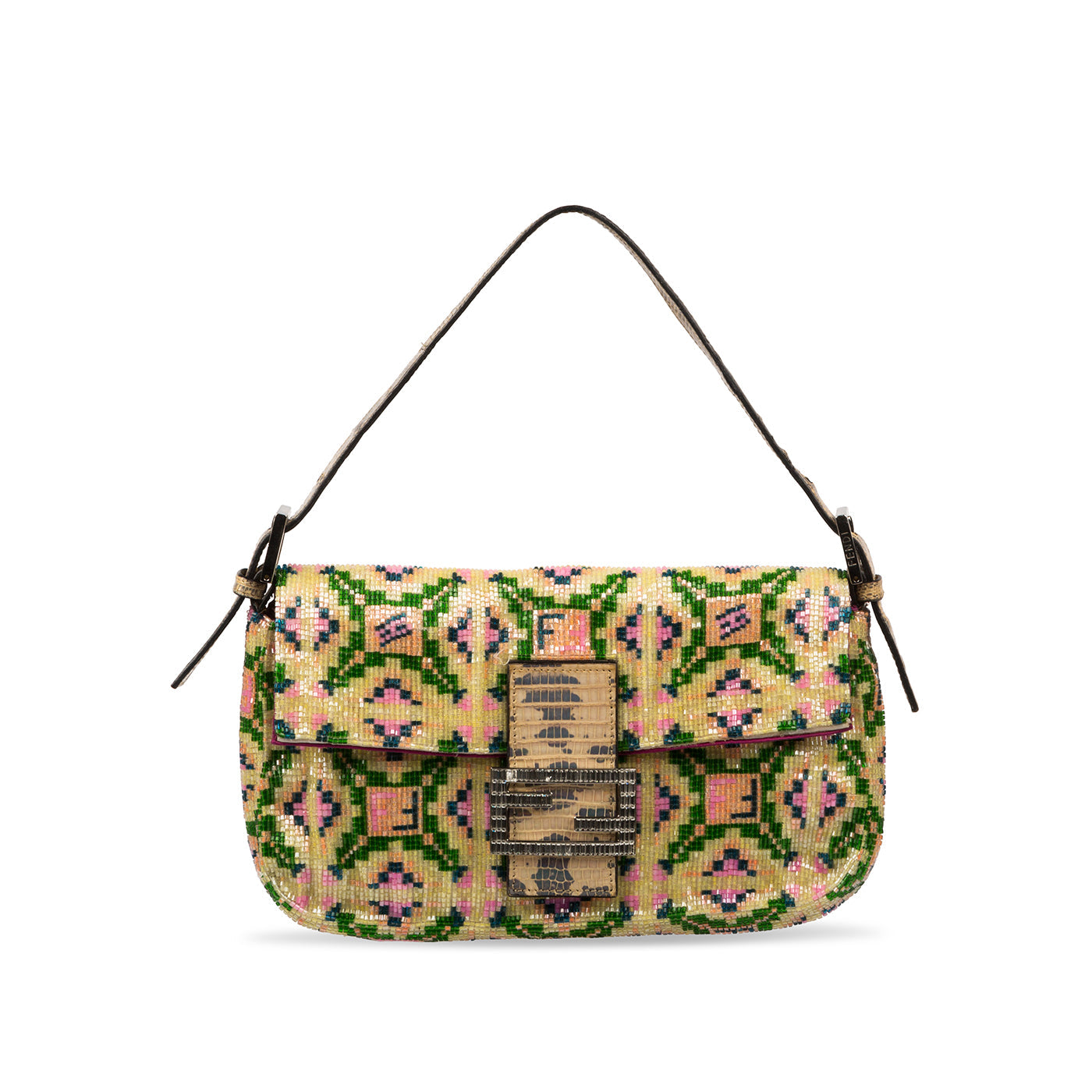 Fendi Glitter Baguette Bag Shoulder Bag