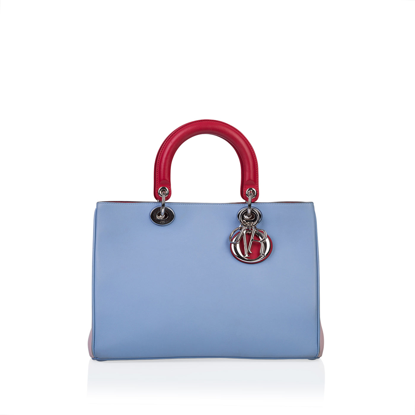Dior Christian Tri Colour issimo Tote Bag Medium