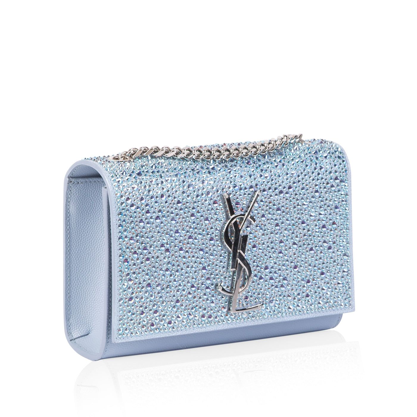 YSL Saint Laurent Kate Embellished Crossbody Bag Mini Kate Embellished Blue