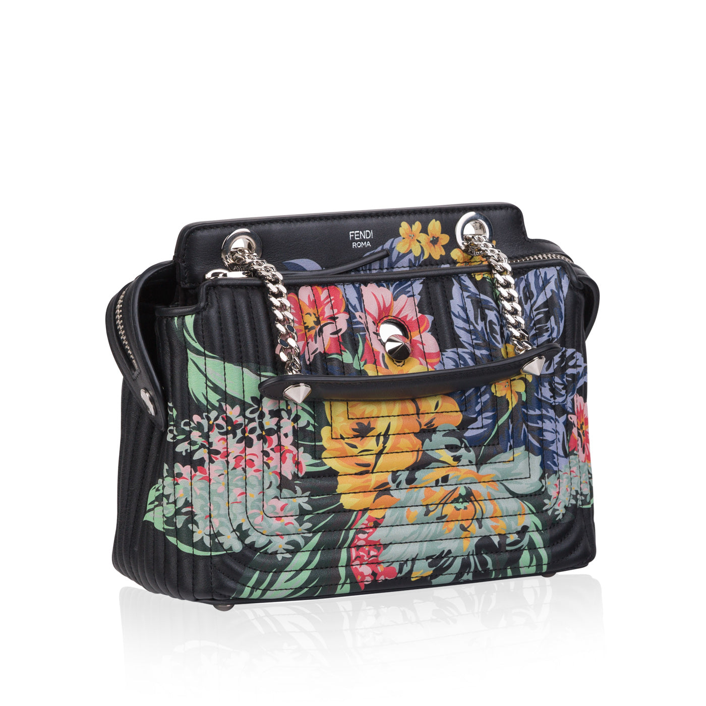 Fendi Dot Com Floral Bag Shoulder Bag