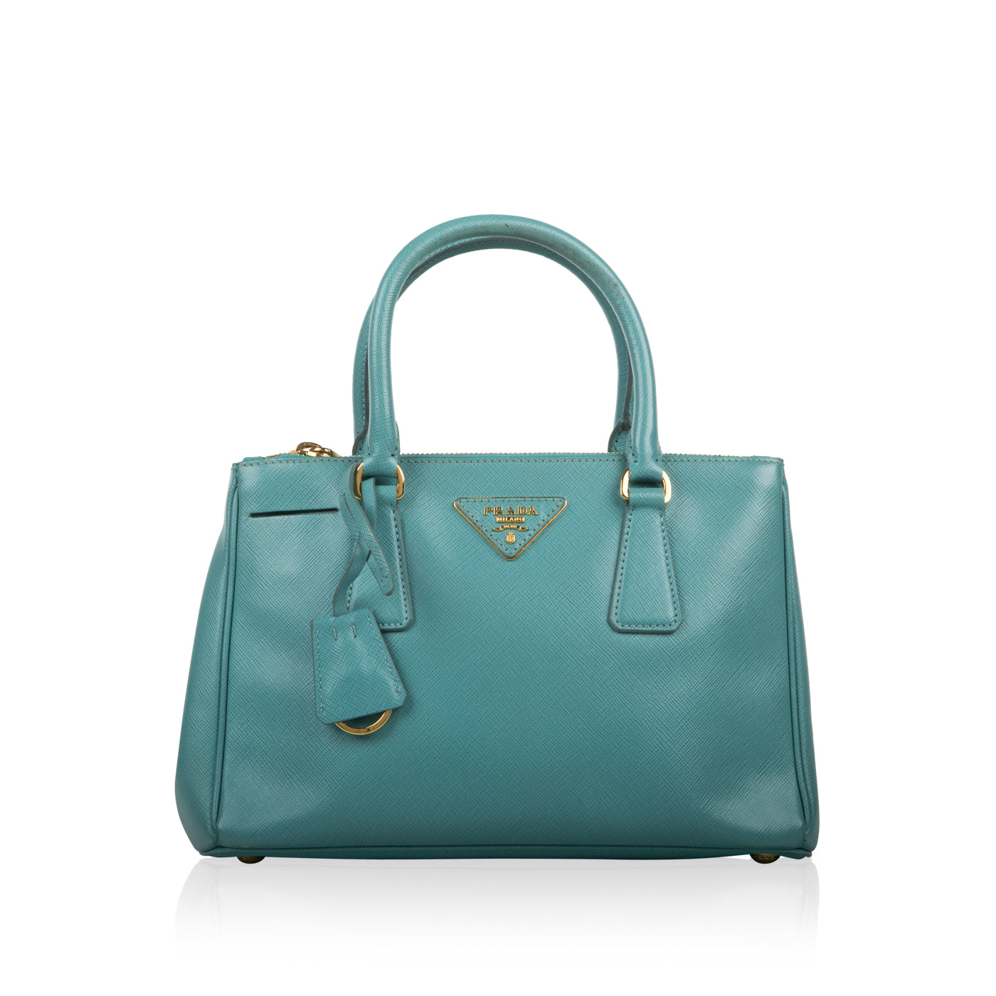 Prada Turquoise Tote Bag Saffiano Small