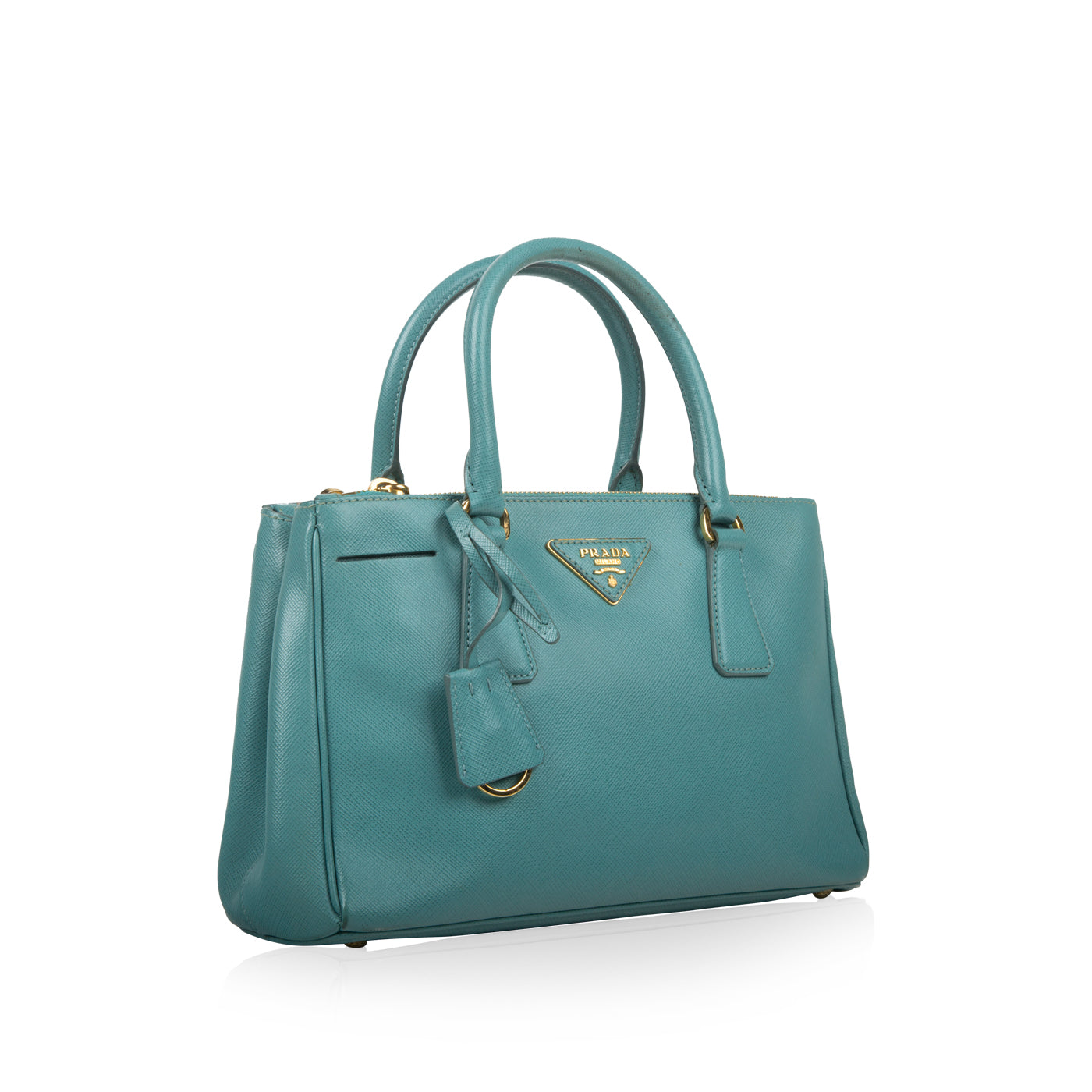 Prada Turquoise Tote Bag Saffiano Small