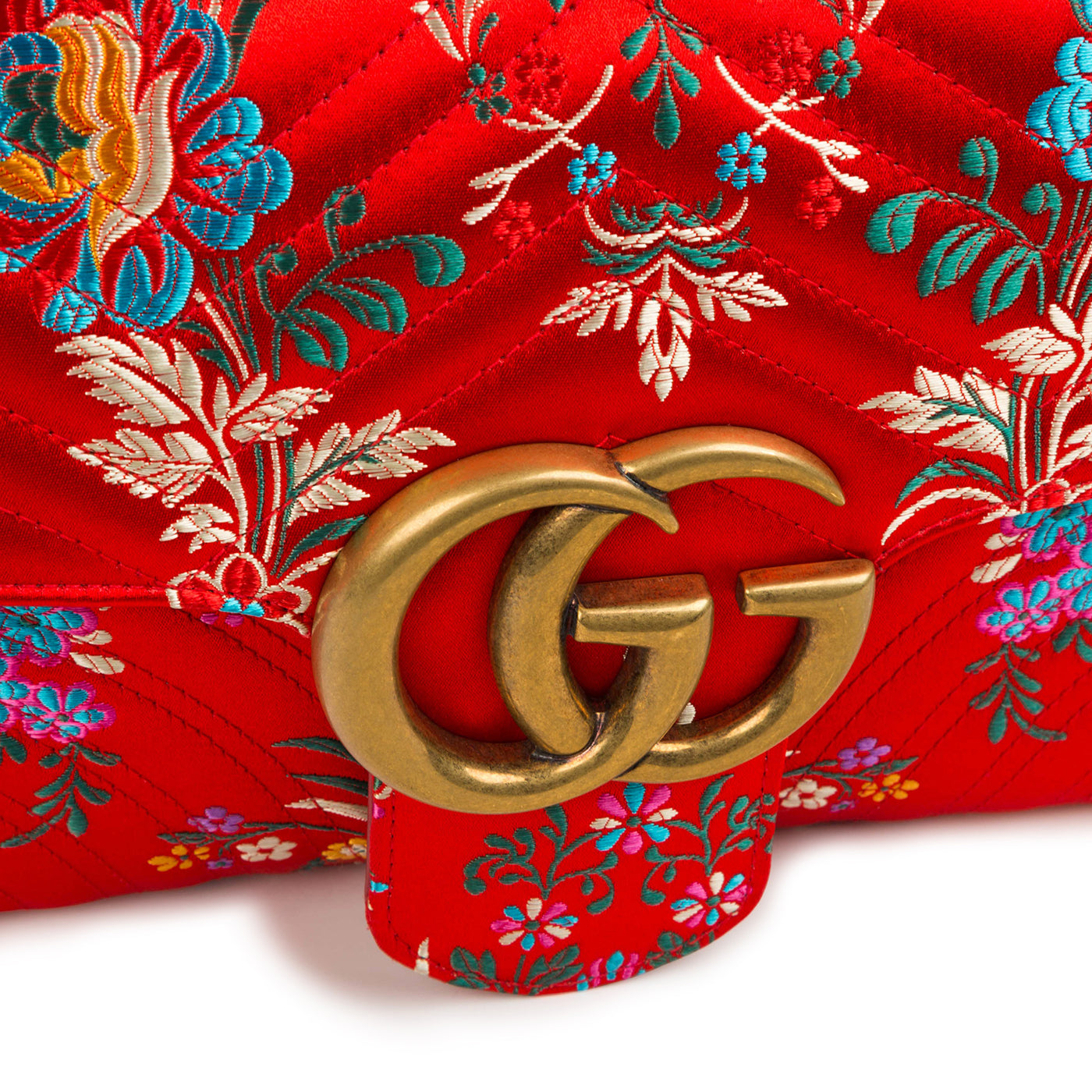 Gucci Marmont Floral Jacquard Bag Shoulder Bag