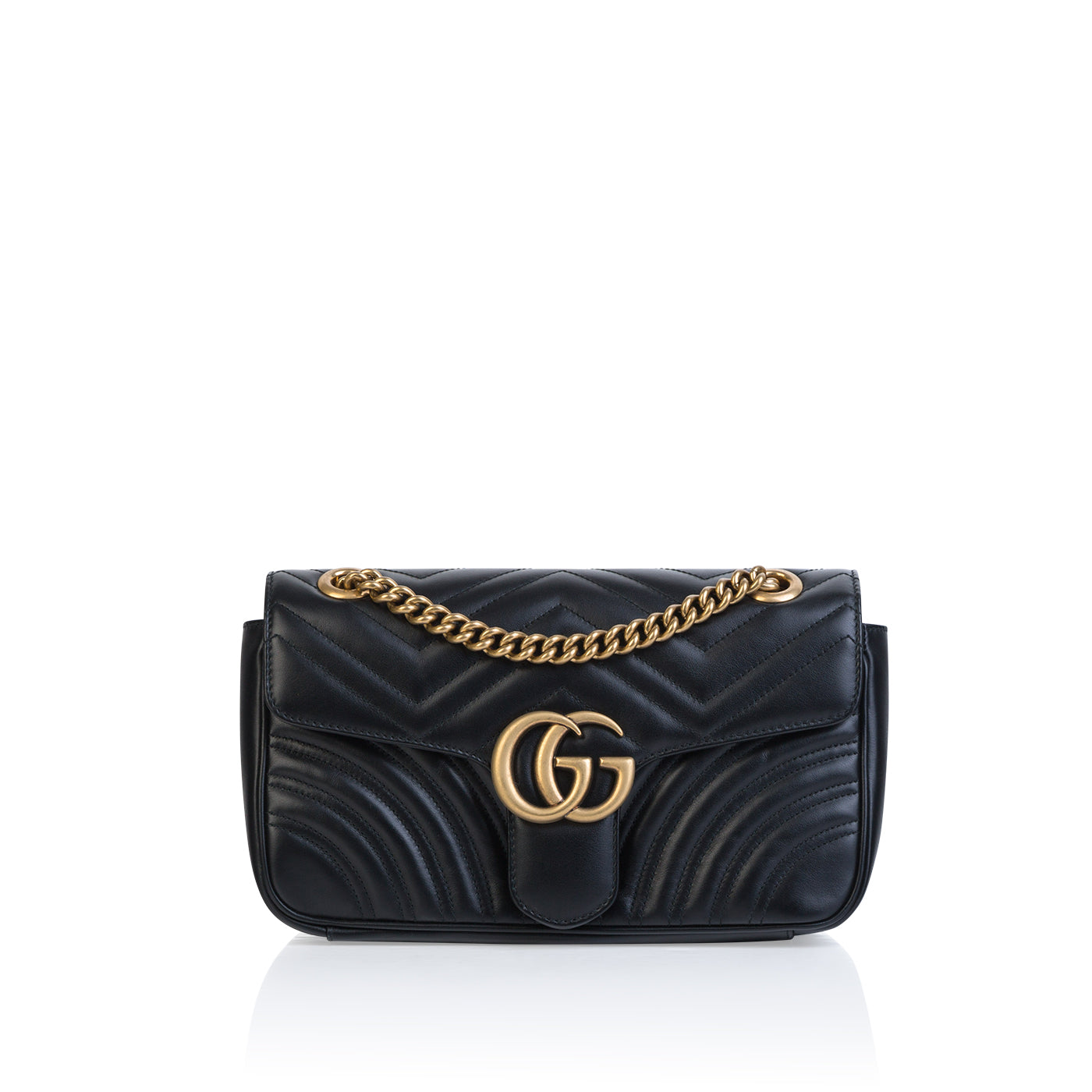 Gucci Marmont Matelass Bag Small Crossbody Bag Black 2