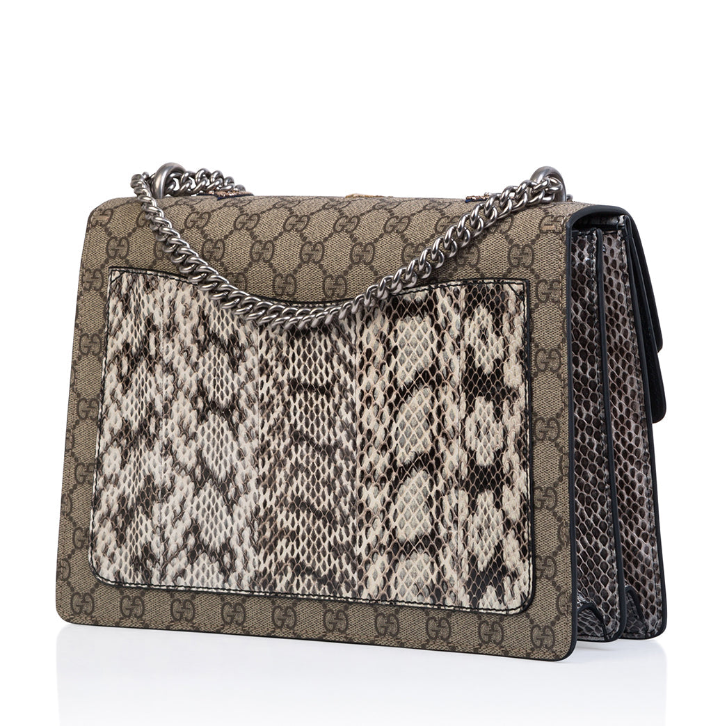 Gucci Embroidered Python Dionysus Crossbody Bag