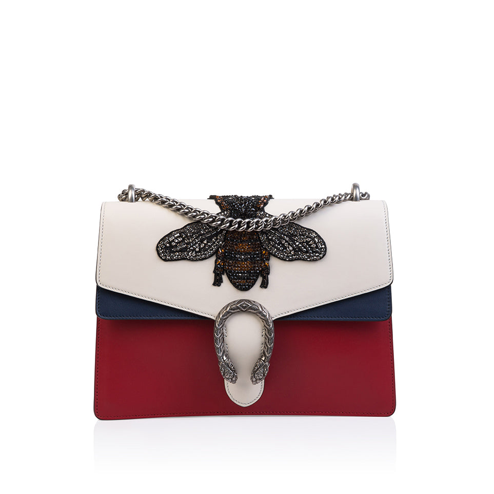 Gucci Bee Embroidered Dionysus Crossbody Bag