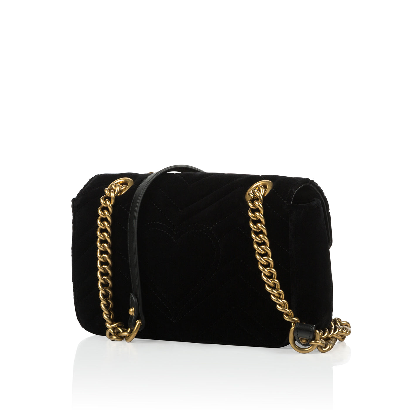 Gucci Velvet Marmont Shoulder Bag Marmont Black