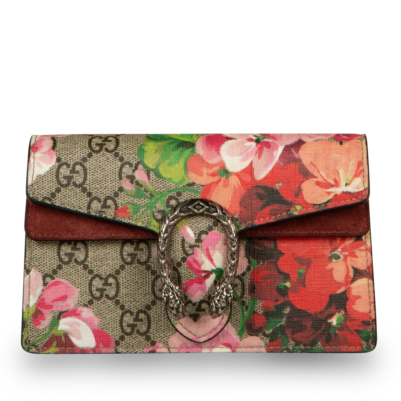 Gucci Dionysus Supreme Bag Blooms Mini Crossbody Bag