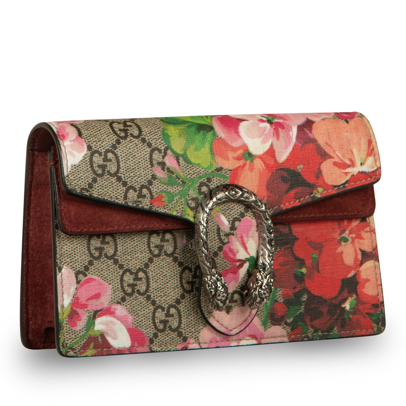 Gucci Dionysus Supreme Bag Blooms Mini Crossbody Bag