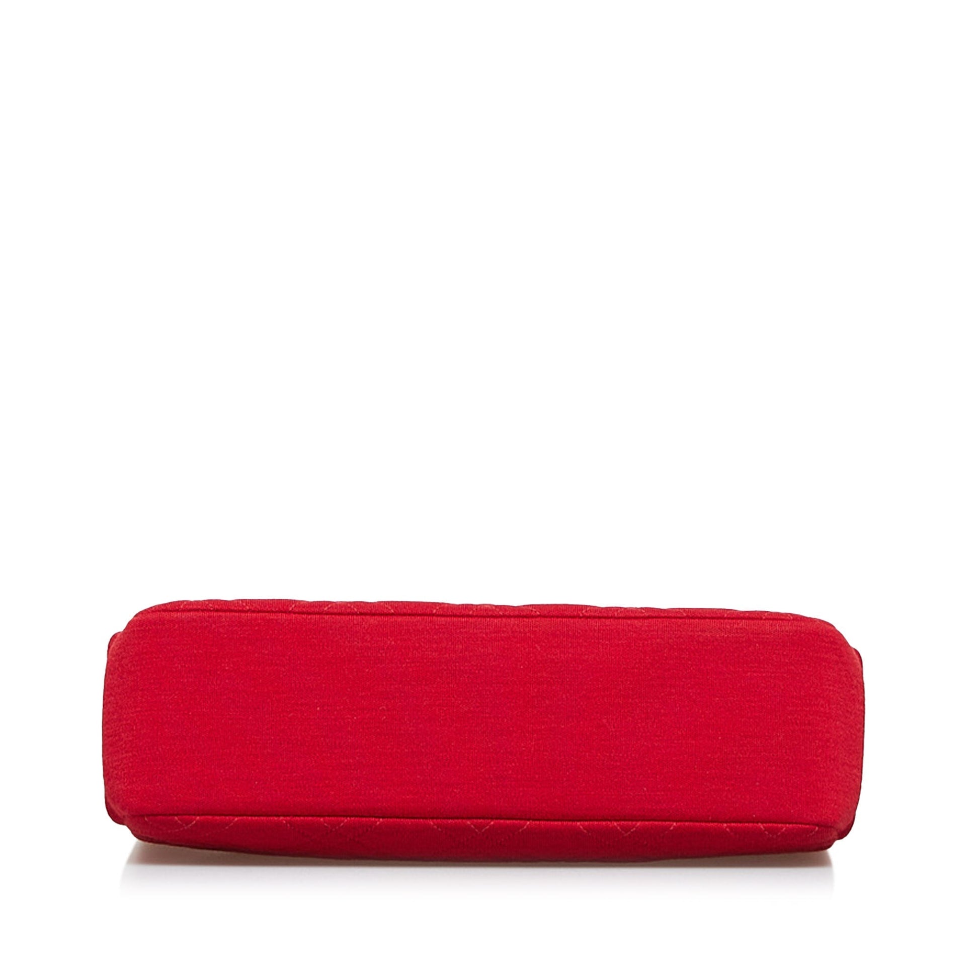 Red Chanel Quilted Jersey Reissue Frame Bag