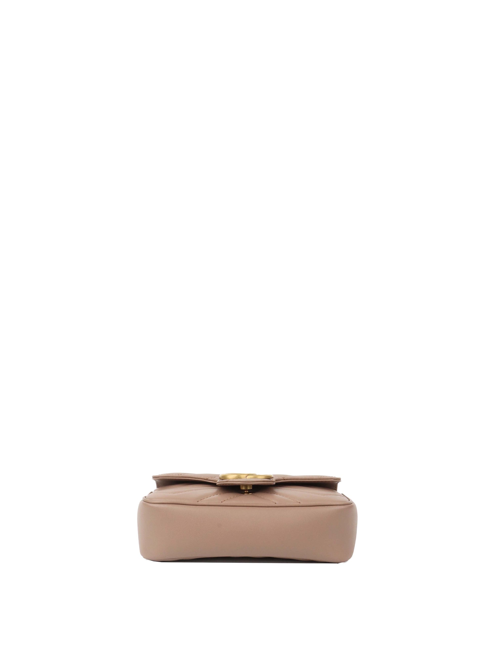 Gucci Dusty Pink Super Mini Marmont Matelasse.