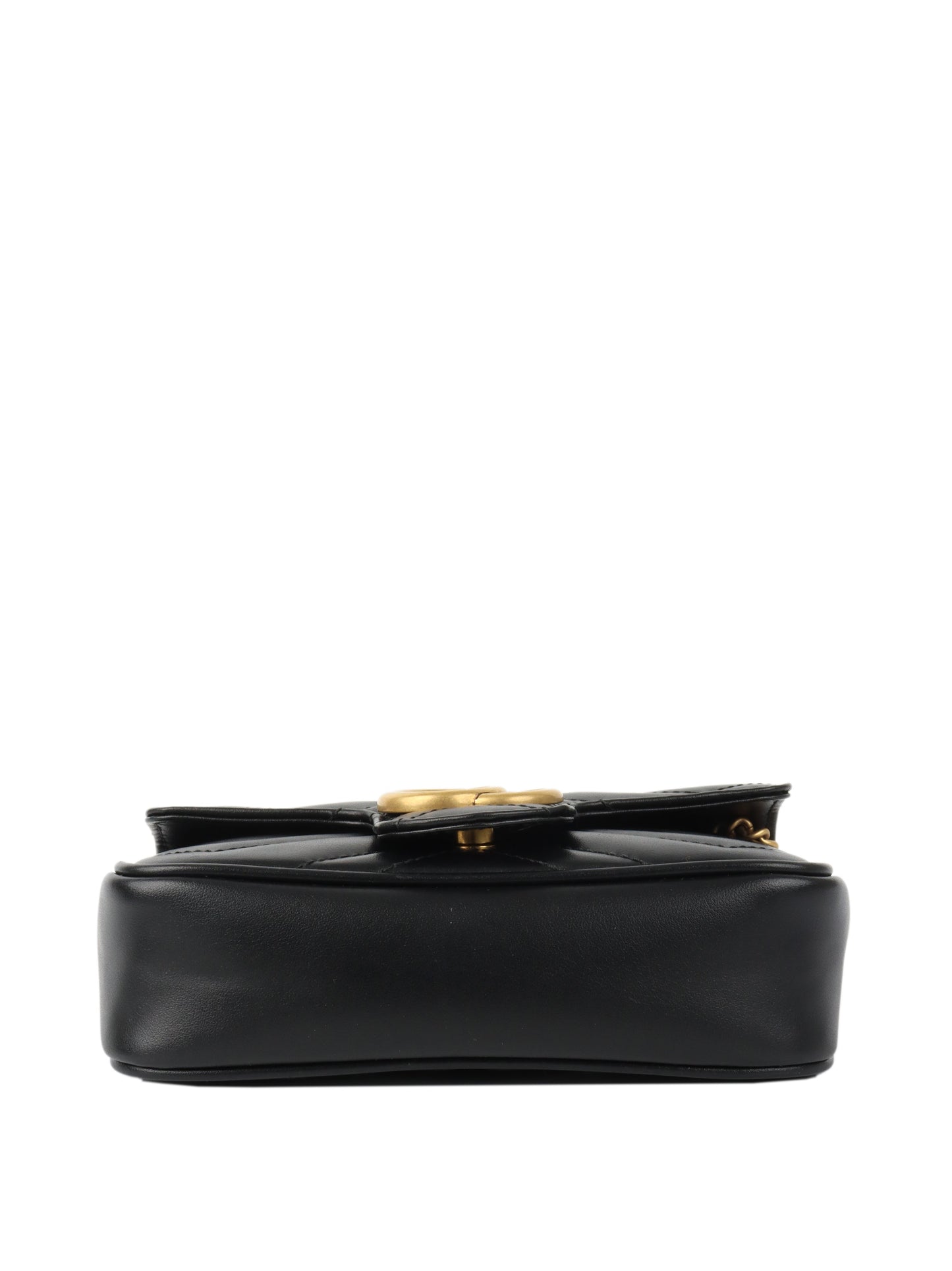 Gucci Black Super Mini Marmont Bag.