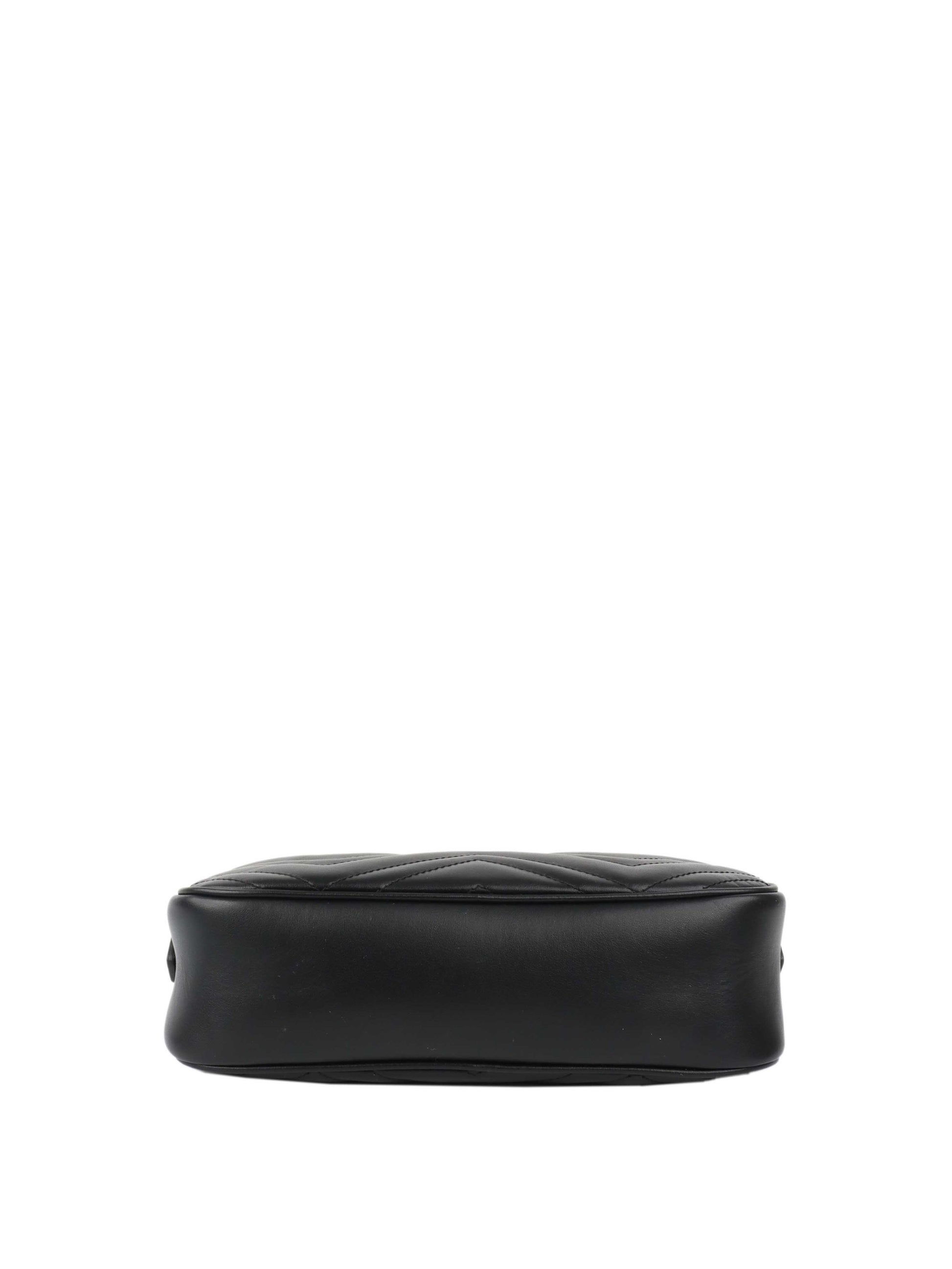 Gucci Small Black Marmont Camera Bag.