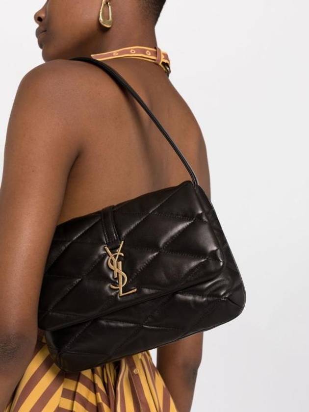 YSL Saint Laurent Luxury Trending Le Hobo Shoulder Bag Lambskin Quilted Black