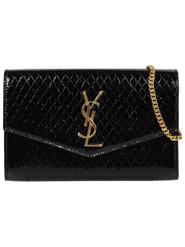 YSL Saint Laurent Saint Laurent Trending Envelope Wallet Clutch Bag Black Mini