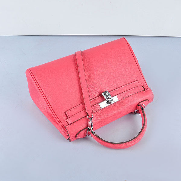 Hermes Luxury Kelly Cm Togo Handbag Lip Leather Pink Travel Bag