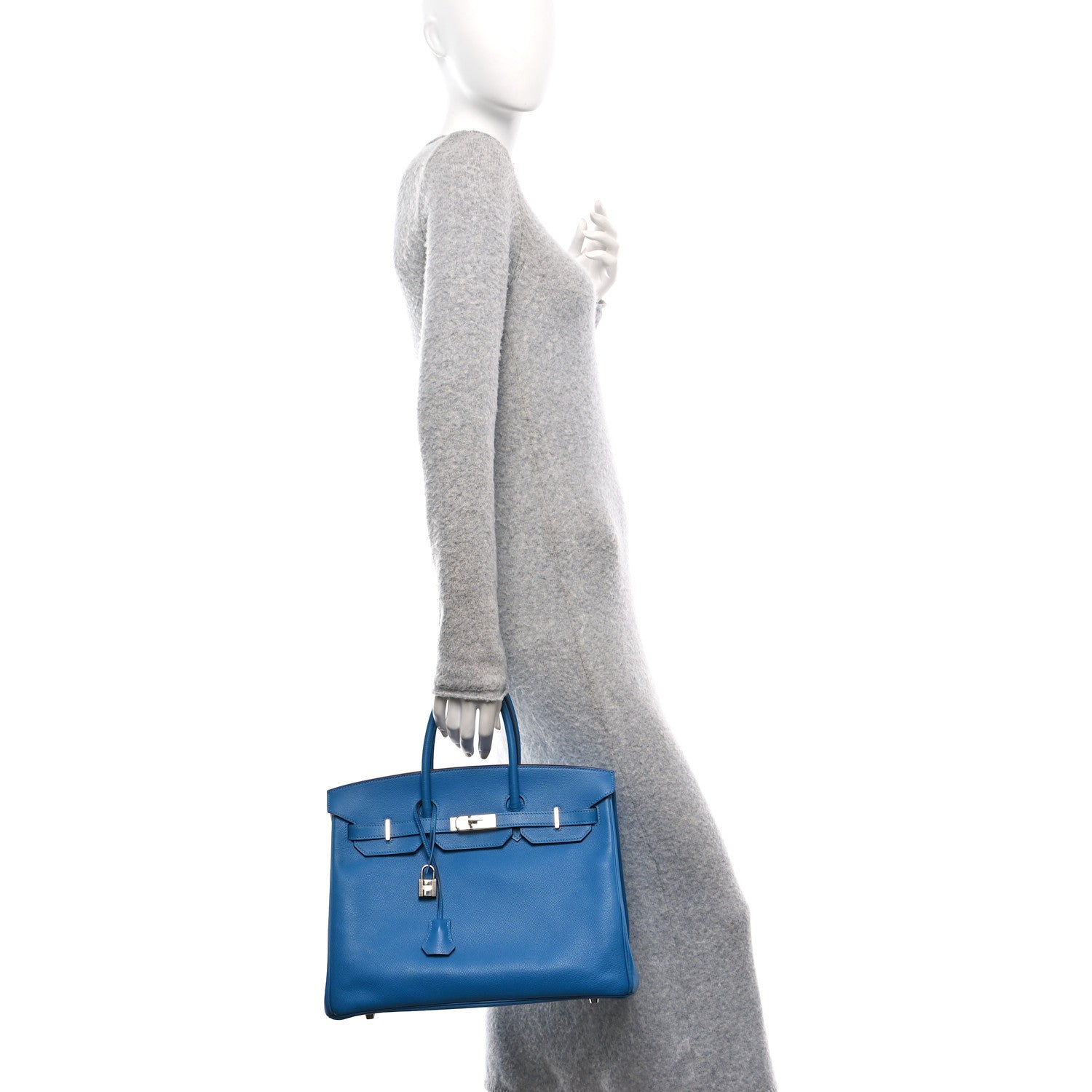 Hermes Epsom Birkin Mykonos Handbag Travel Bag