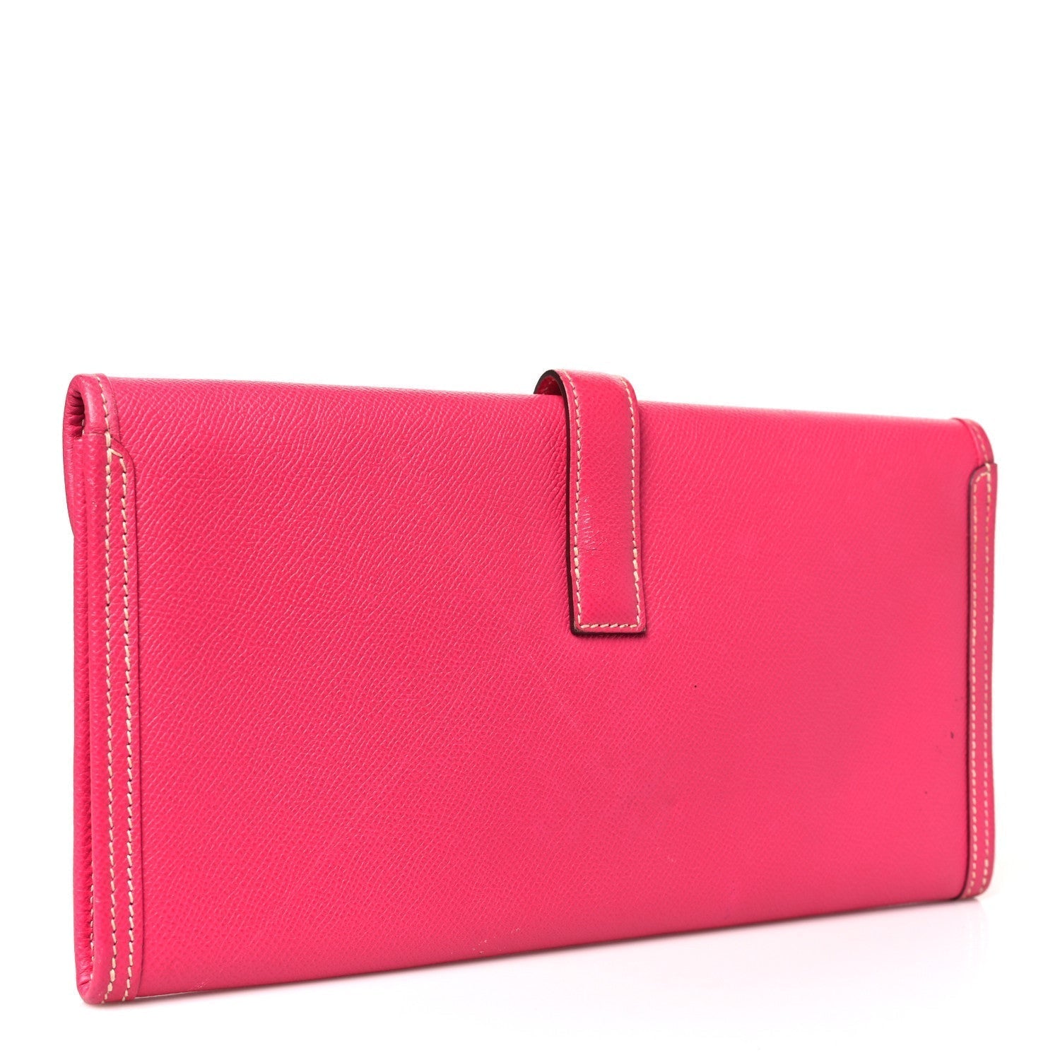 Hermes Epsom Jige Elan Clutch Rose Tyrien Clutch Bag