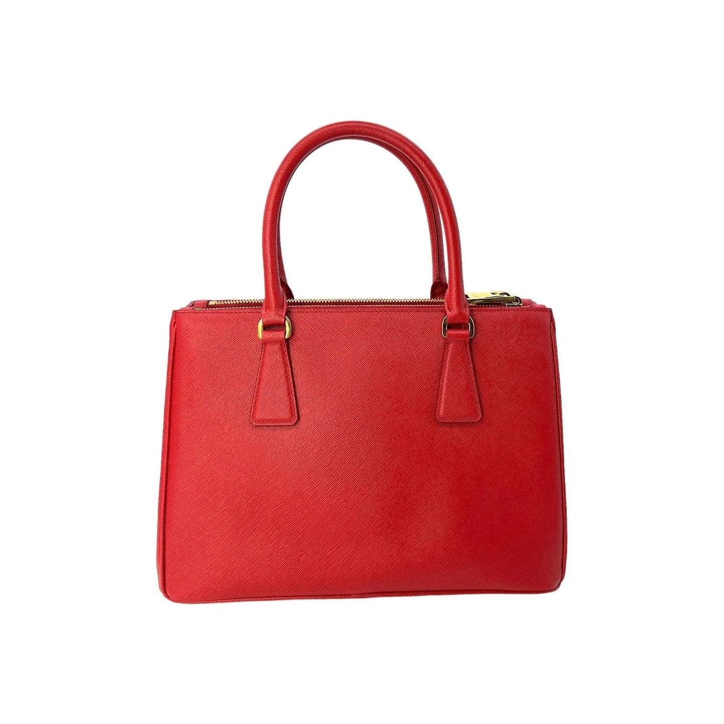 Prada Prada Small Saffiano Lux Double Zip Galleria Tote Tote Bag