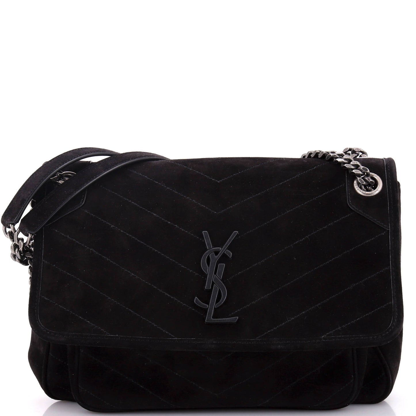 YSL Saint Laurent Luxury Trending Niki Bag Chevron Suede Matelasse Medium Travel Bag Suede Medium 3