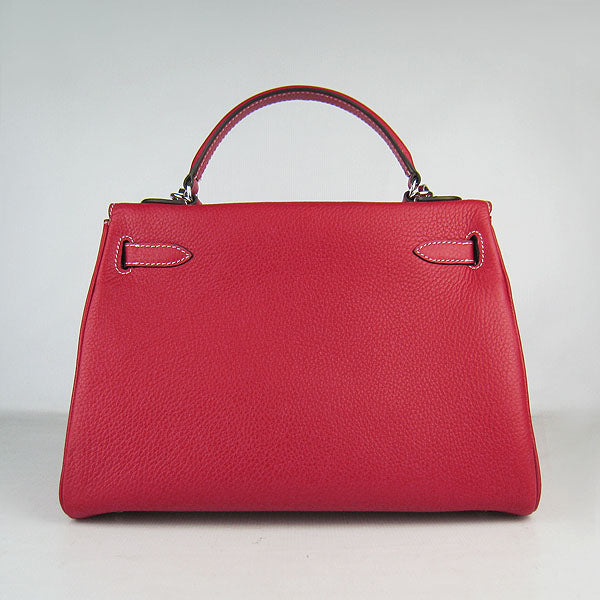 Hermes Luxury Kelly Cm Togo Handbag Leather Red Travel Bag