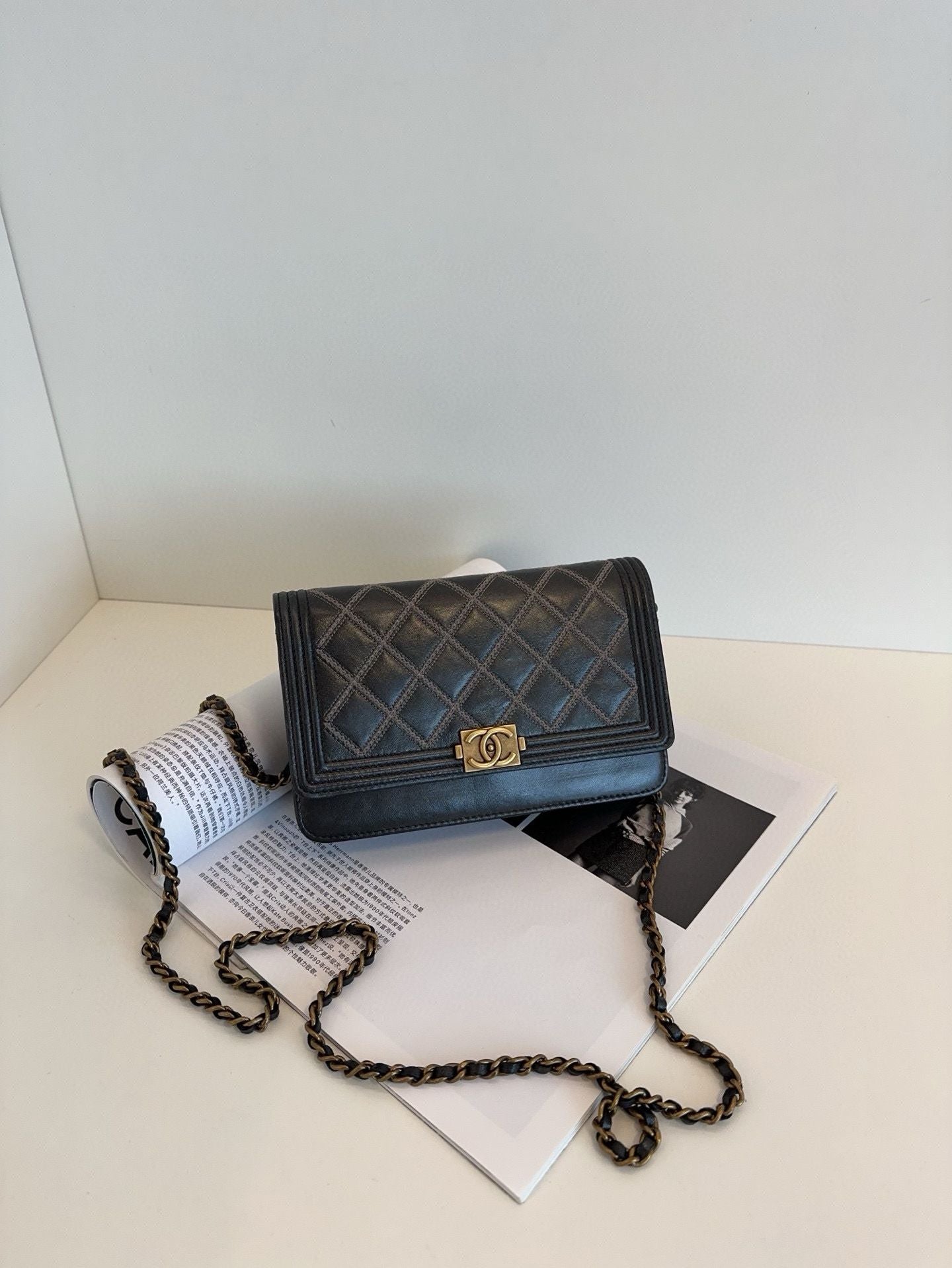Chanel Leboy woc chain bag *cm black