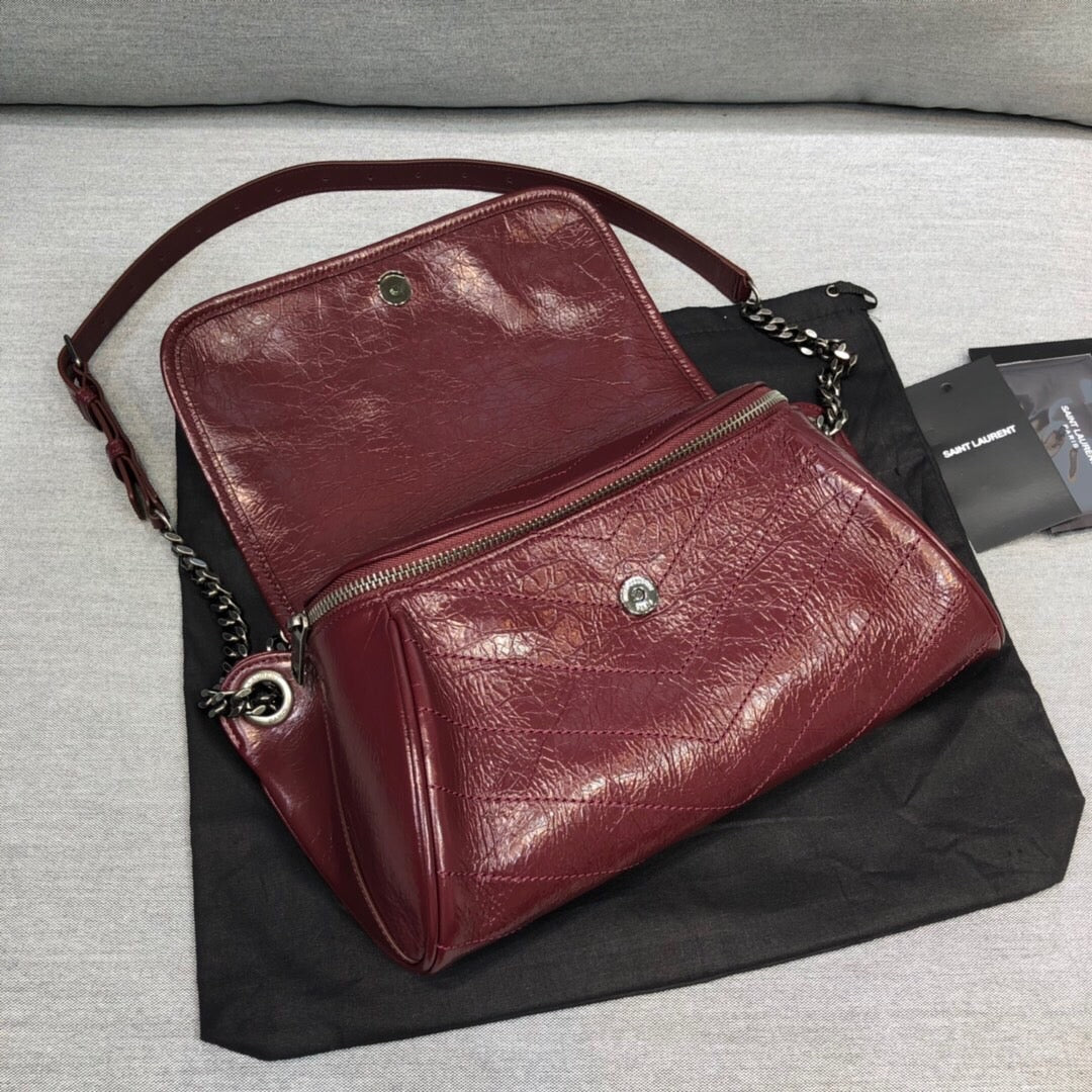 YSL Saint Laurent Niki Shoulder Bag Quilted Chain 11In28Cm Ysl 3460