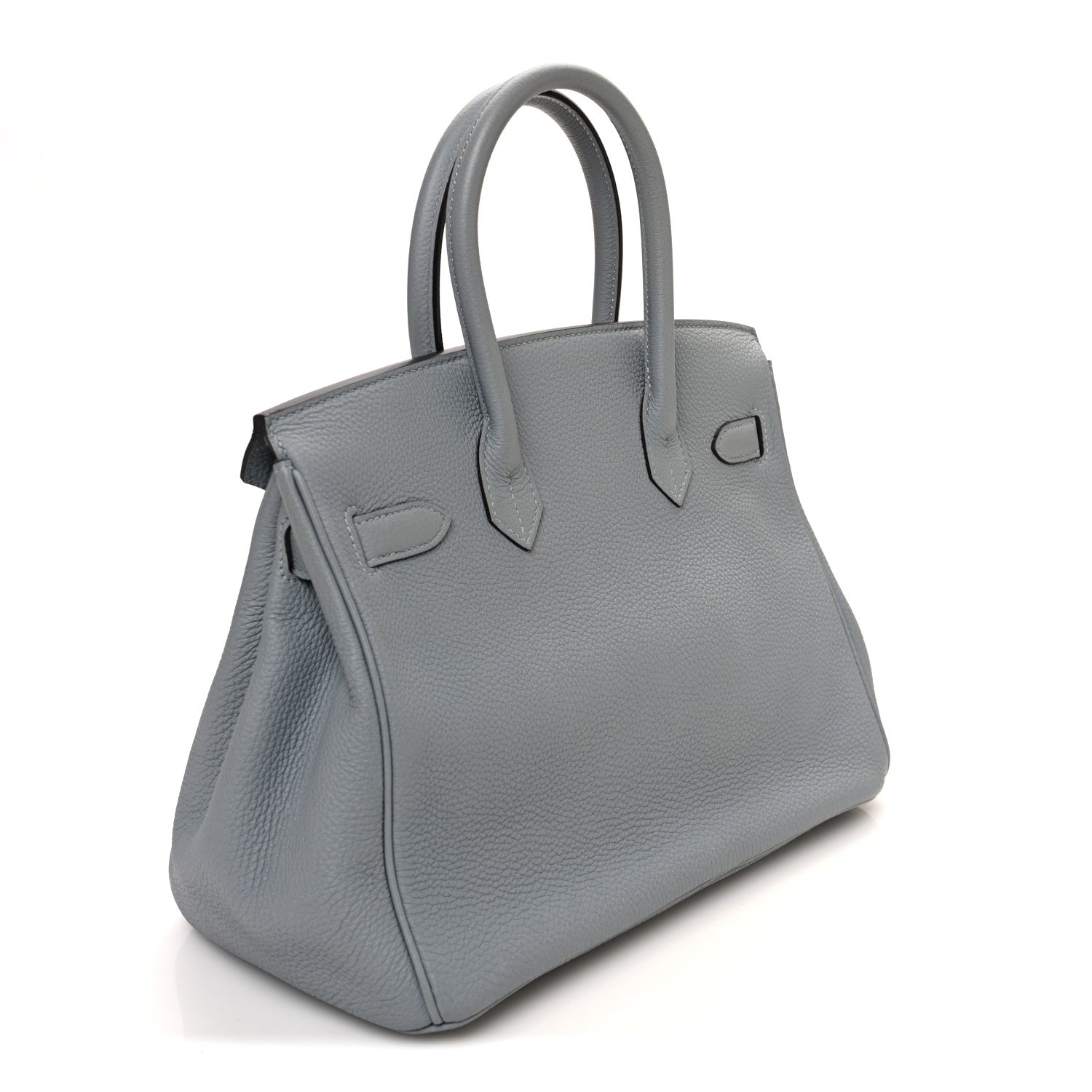 Hermes Togo Birkin Bleu Glacier Handbag Travel Bag