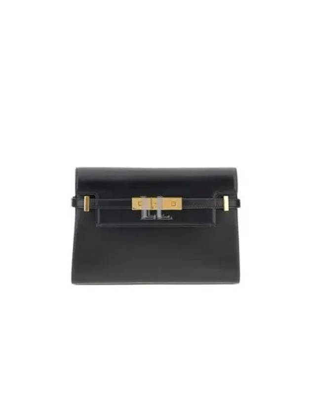 YSL Saint Laurent Luxury Trending Manhattan Shoulder Bag Leather Black Small