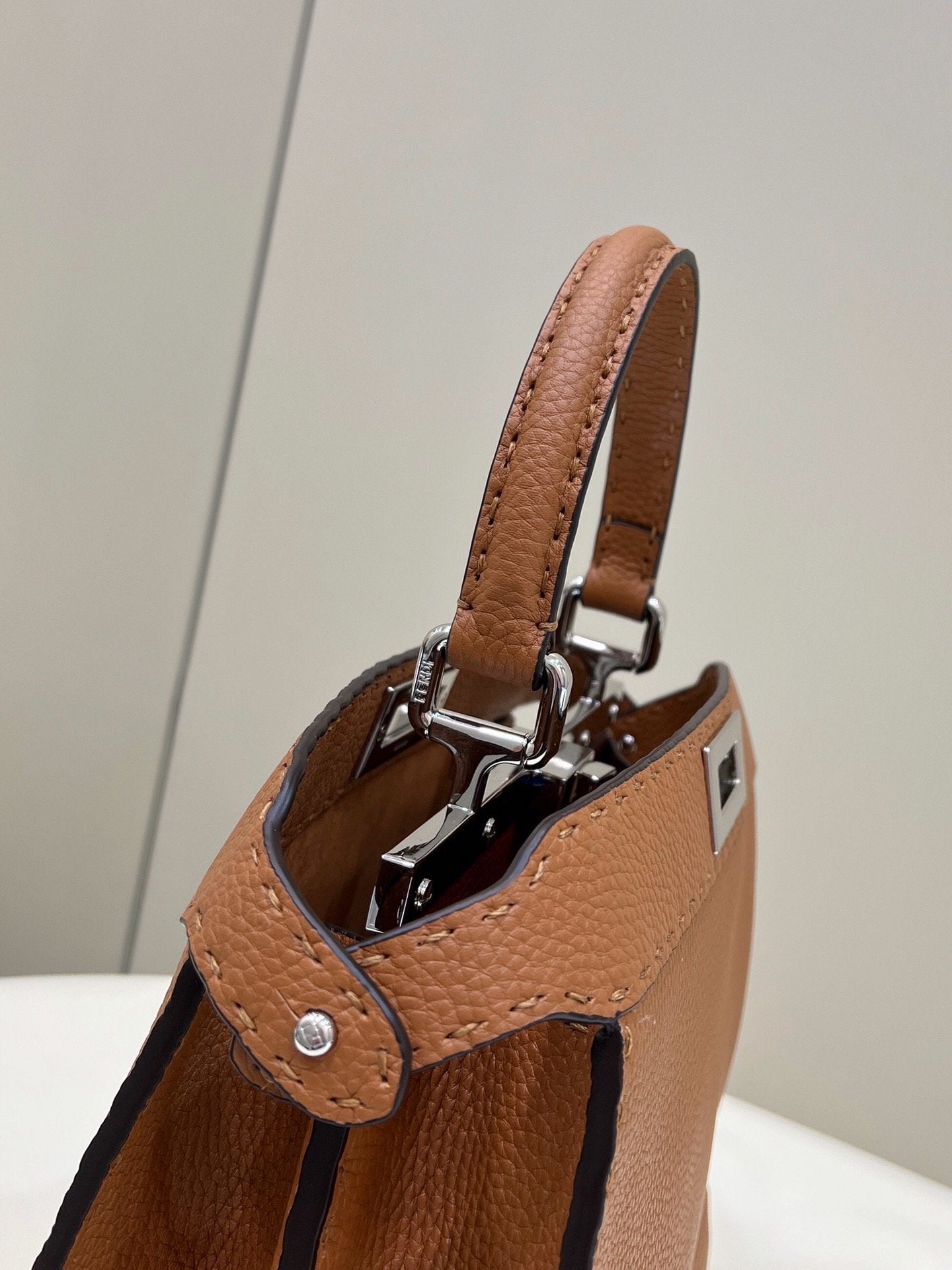 Fendi Iseeu Metop Qualityum Bronze Ff Shoulder Bag