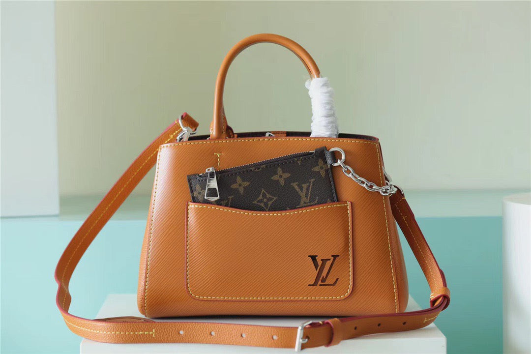 Top Quality Marelle Epi Caramel For Women Brown Crossbody Bag