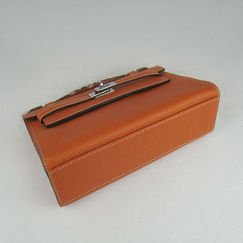 Hermes Luxury Kelly Cm Handbag H Orange Travel Bag