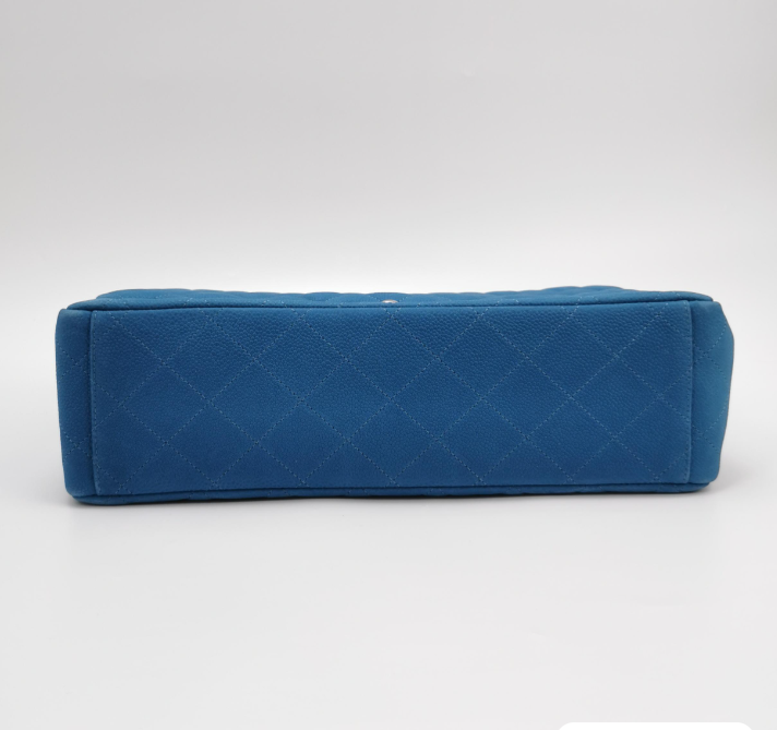 Chanel Classic Flap CF  Bag Maxi Blue