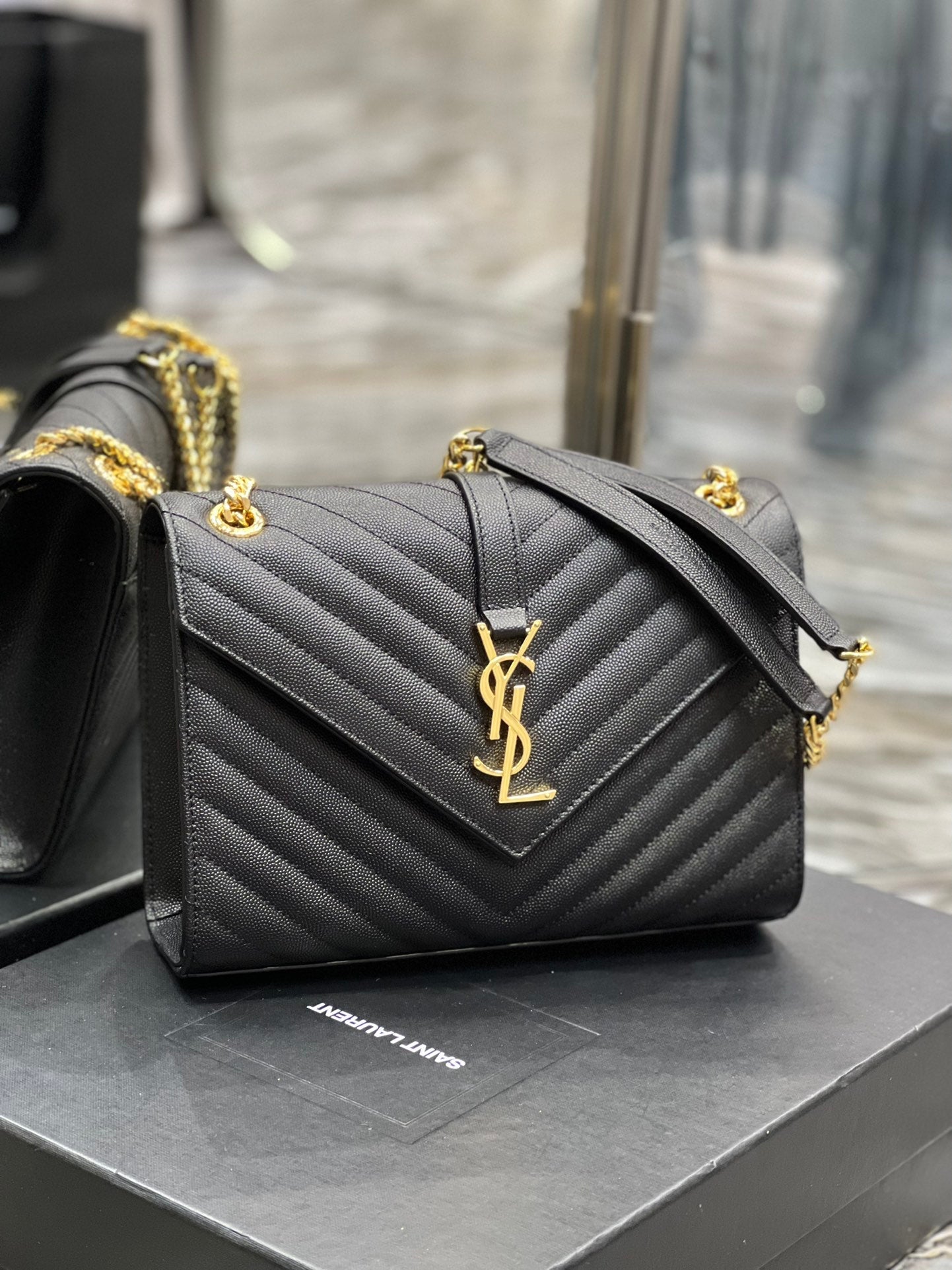 YSL Saint Laurent College Handbag Chain Travel Bag Ysl 600279Brm071000 7109