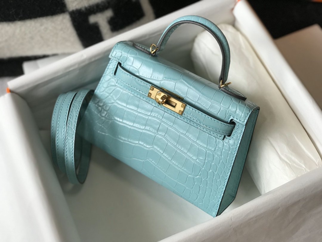 Top Quality Kelly For Women Toned Hardware Blue Gold Travel Bag