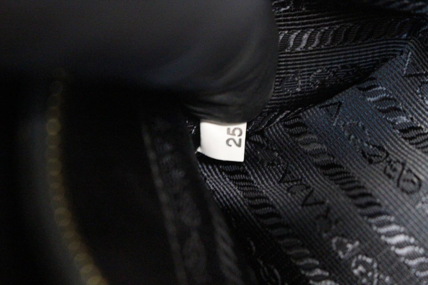 Prada Paradigme Tote Shoulder Bag Leather Saffiano Black
